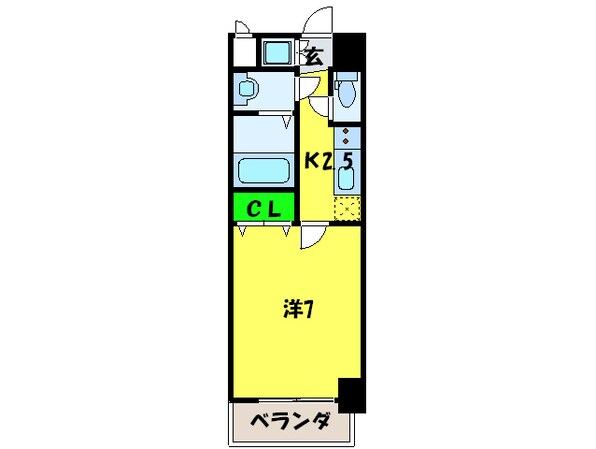 ル　クレ－ル天下茶屋の物件間取画像